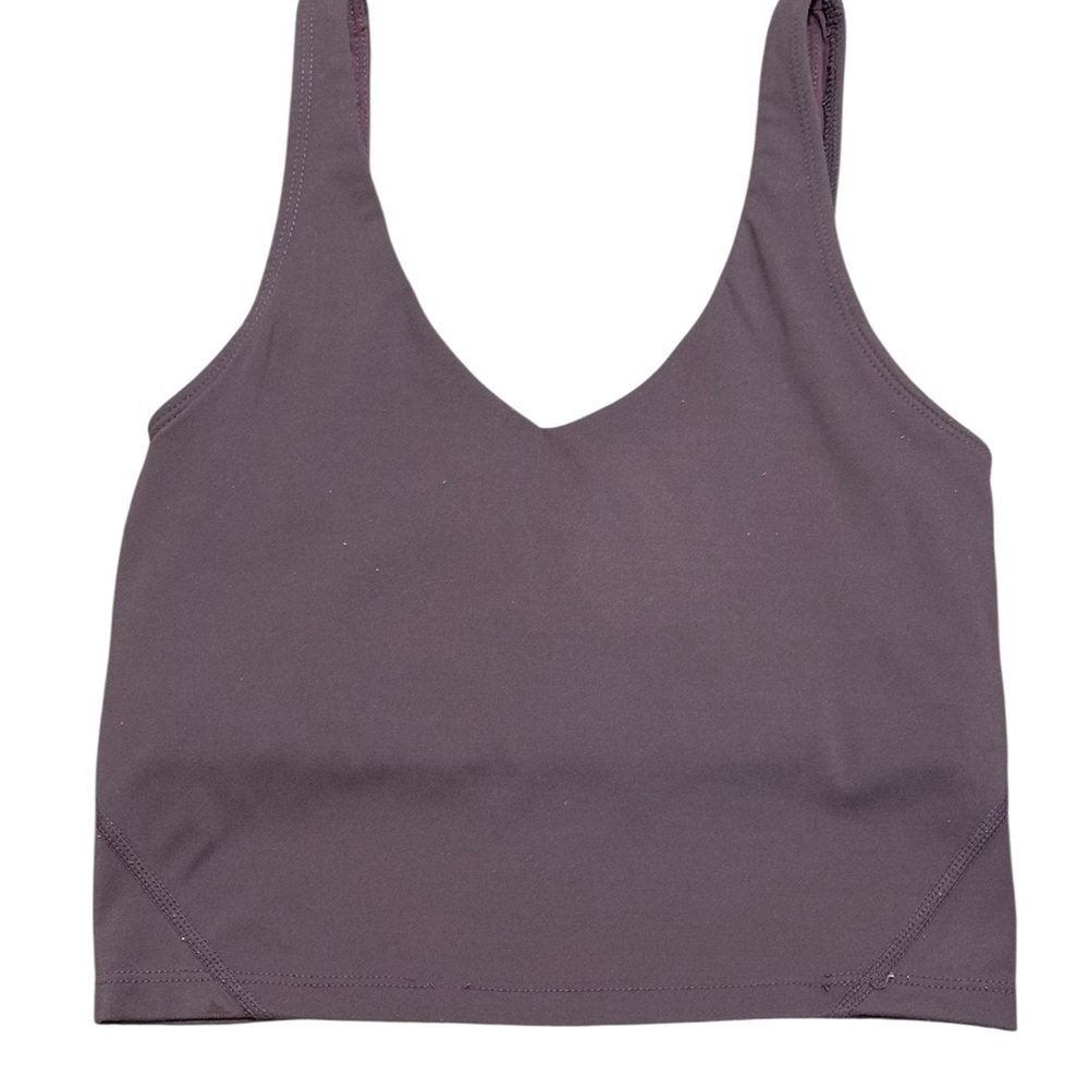 lululemon athletica V-Neck Bralette in Deep Plum(no pads) 11.5” p2p size unsure